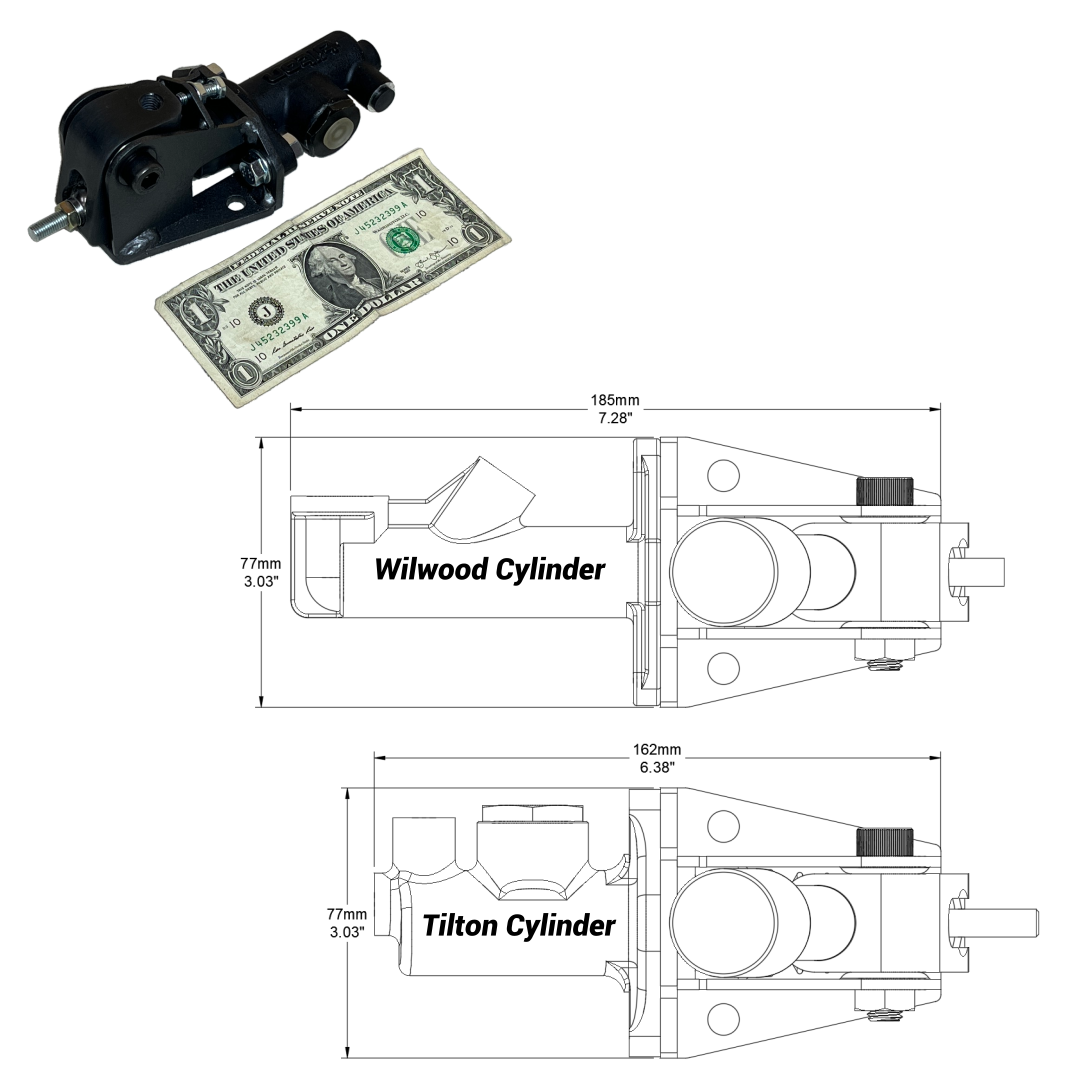 Universal handbrake footprint dimensions